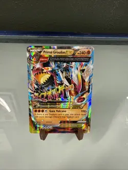 Mega Primal Groudon EX Omega 86/160 Holo Ultra Rare XY Primal Clash Pokemon Card - Image 1
