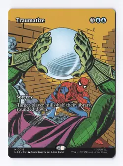 Traumatize (Borderless) (M) MTG Spider-Man Marvel Universe Eternal-Legal (MAR) - Image 1