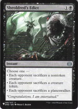 MTG Sheoldred's Edict (108/271) | NM | The List {LST} - Image 1