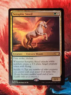 Seraphic Steed Outlaws of Thunder Junction Foil Magic Gathering MTG OTJ - Image 1