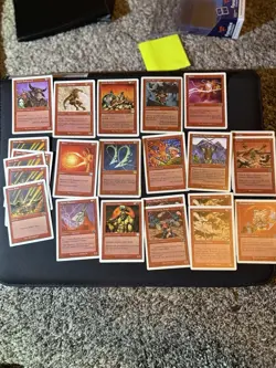 MTG Set VI 1999 Red/White Manabarbs.. Etc - Image 1