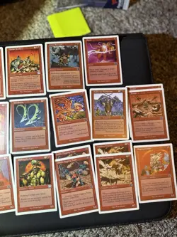 MTG Set VI 1999 Red/White Manabarbs.. Etc - Image 3