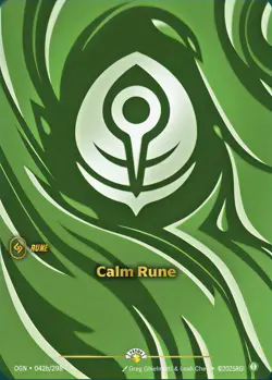 Riftbound Calm Rune Promo Foil Near Mint English - Image 1