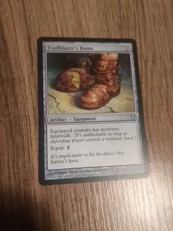 MTG 4X Trailblazer's Boots Zendikar Magic Lightly Played #208 2009 - Image 3