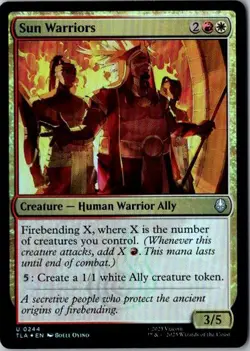 MTG, Sun warriors NM Foil Avatar The Last Airbender - Image 1