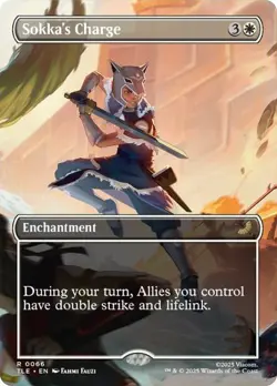Sokka's Charge Showcase Avatar: The Last Airbender NM MTG - Image 1