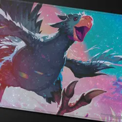 Ultra Pro MTG Final Fantasy Traveling Chocobo (Black) Holofoil Playmat RARE - Image 3