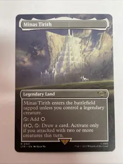 Minas Tirith (0341) (Borderless) Universes Beyond: LOTR #341 Rare - Image 1