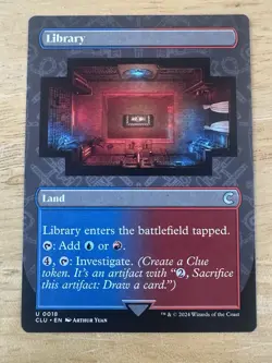 Magic the Gathering (mtg): CLU: Library - Full Art - Image 1