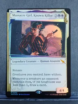 Massacre Girl, Known Killer (Showcase)(Invisible Ink); Foil; Murders at Karlo... - Image 1