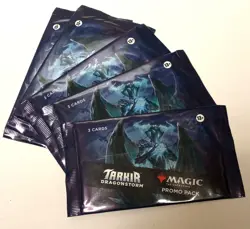 MAGIC THE GATHERING TARKIR DRAGONSTORM PROMO BOOSTER PACK LOT OF 5 - Image 1