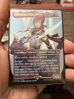 Lightning, Army of One (0400) (Borderless) Final Fantasy Foil - Image 1