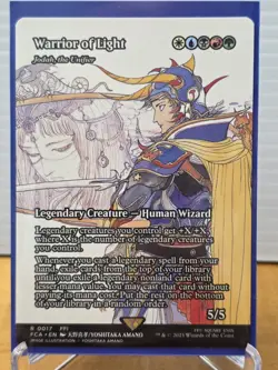 MTG Warrior Of Light 0017 Regular Borderless Final Fantasy FCA - Image 1