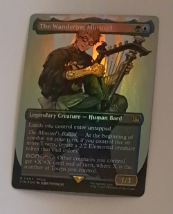 The Wandering Minstrel Borderless FOIL NM FINAL FANTASY Magic the Gathering MTG - Image 1