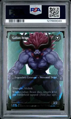 2025 MTG FINAL FANTASY #0528 GALIAN BEAST/VINCENT VALENTINE PSA 10 - Image 2