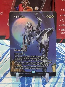 MTG Magic The Gathering Nine Lives MAR Mythic Borderless Spider-Man Enchantment - Image 1