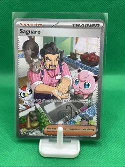 2023 Pokemon Scarlet & Violet Paldea Evolved Saguaro Illustration Rare #270 - Image 1