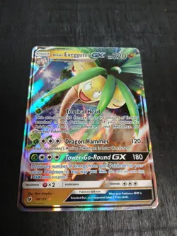 Alolan Exeggutor GX - 74/111 Ultra Rare Crimson Invasion Pokemon TCG Nm-Mint - Image 1