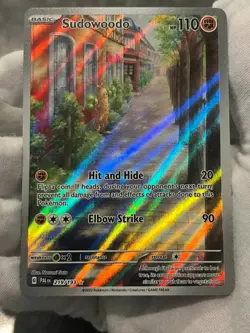 Pokemon TCG Sudowoodo 219/193 Paldea Evolved Holo Illustration Rare LP - Image 3