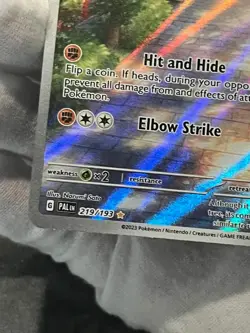 Pokemon TCG Sudowoodo 219/193 Paldea Evolved Holo Illustration Rare LP - Image 5