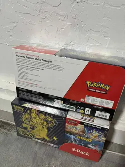 Pokemon TCG Surging Sparks ETB & Booster Bundle Costco 2-Pack NEW Factory Sealed - Image 2