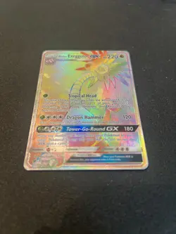 1x Alolan Exeggutor GX - 118/111 - Secret Rare NM-Mint Pokemon SM04 - Crimson In - Image 2