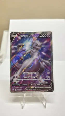 Mewtwo V SWSH229 Black Star Promo Full Art Holo Pokemon Go TCG 2022 Sealed - Image 1