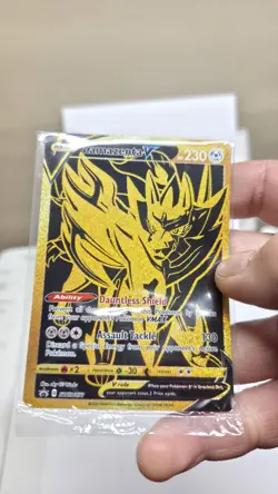 Pokemon TCG Zacian v SWSH076 Zamazenta v SWSH077 Gold Black Star Promo SEALED - Image 4