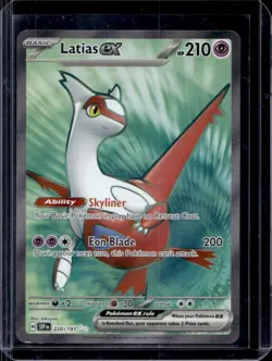 2024 Pokemon SV Surging Sparks SSP EN Latias Ex Reverse Holo #220/191 - Image 1