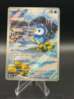 Pokemon TCG Piplup Illustration Rare 098/094 NM Phantasmal Flames Free Shipping - Image 1