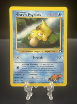 Misty's Psyduck 054/132 Gym Heroes Regular WOTC Vintage 2000 Pokemon TCG - Image 1