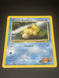 Misty's Psyduck 054/132 Gym Heroes Regular WOTC Vintage 2000 Pokemon TCG - Image 3
