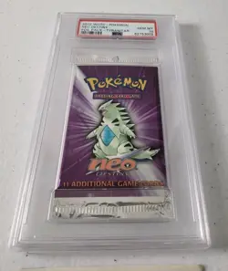 Pokemon Neo Destiny SEALED Booster Pack *PSA 10 - GEM MINT* Tyranitar - Image 2