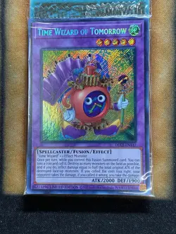 Yugioh Time Wizard Of Tomorrow DLCS-EN147 Secret Rare Limited Edition SEALED - Image 1