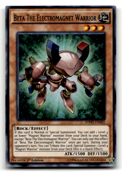 Beta The Electromagnet Warrior SDMY-EN002 Super Rare Structure Deck: Yugi Muto - Image 1