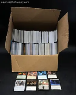15.5 Lbs. Lot Of Magic: The Gathering Cards. Medium Box, Unsorted - Image 1