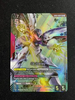 Gundam Card Game Qubeley LR+ GD02-036 Dual Impact - NM - ENG - Image 1