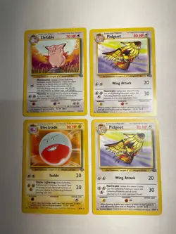 Pokemon Jungle Card Bundle - Clefable, Electrode, Pidgeot - WoTC Lot MP-LP - Image 1