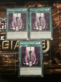 Yu-Gi-Oh! Speed Duel Wicked-Breaking Flamberge - Baou Spell Card Set X3 NM - Image 1
