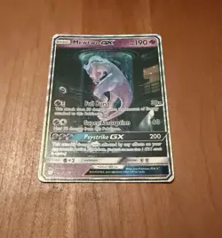 Pokemon Mewtwo GX TCG Shining Legends Holo Card 78/73 Secret Rare MP/HP - Image 1