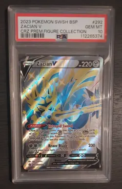 Zacian V (Shiny) SWSH292 SWSH: Sword & Shield Promo Cards Holo PSA 10 - Image 1