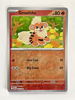 Growlithe 027/182 Reverse Holo NM/M Destined Rivals Pokemon Card 2025 - Image 1