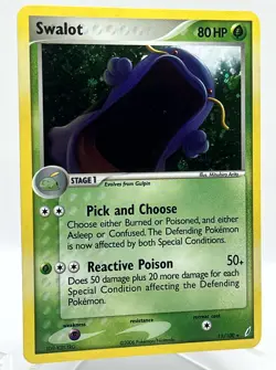 Swalot 11/100 EX Crystal Guardians Holo Rare Vintage Pokemon TCG Card - Image 2