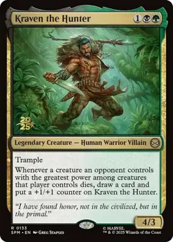 Kraven the Hunter - Foil - Prerelease Promo Light Play, English Magic the Gather - Image 1
