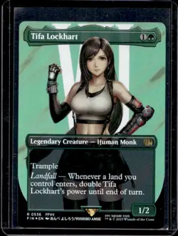 2025 Magic: The Gathering Final Fantasy Tifa Lockhart Shiny Rare #0536 - Image 1