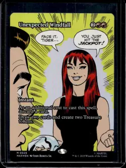 2025 Magic MTG Marvel Universe Eternal-Legal Unexpected Windfall Rare #0029 - Image 1