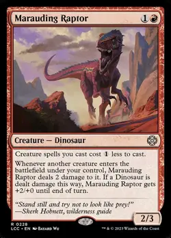 Marauding Raptor - Commander: The Lost Caverns of Ixalan - R - #228 - NM - Image 1