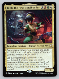 Toph, the First Metalbender FOIL - MTG Avatar: The Last Airbender TLA - Image 1