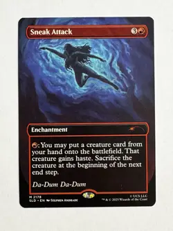 JAWS Sneak Attack ? Borderless NON FOIL ? MTG NM Secret Lair - Image 1