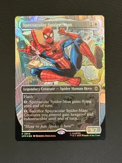 MTG Marvel's Spider-Man - Spectacular Spider-Man Rare #14 Prerelease Stamped - Image 1